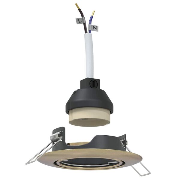 vidaXL Spotivalgus 24 pcs Messing 9 x 9 x 2.5 cm Metall