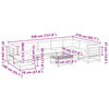 vidaXL 9-osaline aiadiivani komplekt patjadega, ebatsuuga puit