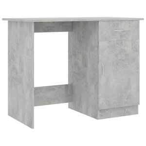 vidaXL kirjutuslaud, betoonhall, 100 x 50 x 76 cm tehispuit
