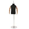 vidaXL Reguleeritav 120-150 cm Mannekeen Alusega Unisex PP Must