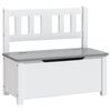 vidaXL laste hoiupink, valge ja hall, 60x30x55 cm MDF