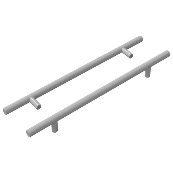 vidaXL Kappi K&auml;epide 2 pcs H&otilde;bedane 300 mm Roostevaba teras