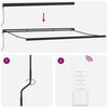 vidaXL Varikatus Mitmev&auml;rviline 400 &times; 300 cm Pol&uuml;ester ja alumiinium