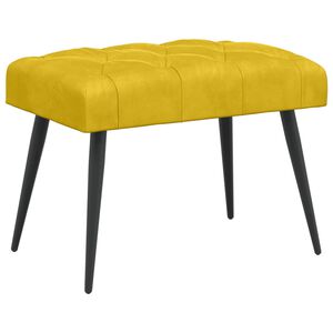 vidaXL N&ouml;&ouml;riga pehmendatud pink Kollane 60 x 40 x 45 cm Samet