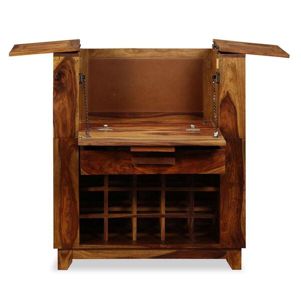 vidaXL akaatsiapuu puidust baarikapp 85 x 40 x 95 cm