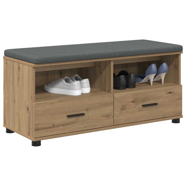 vidaXL Hallipink padjaga sahtliga K&auml;sit&ouml;&ouml;puu 100 x 38 x 46 cm