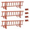 vidaXL Katuse lumekaitse Punane 300 x 29,5 x 34,5 cm Teras