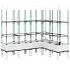 vidaXL v&otilde;rega taimekast, valge, 160 x 120 x 142,5 cm, PP