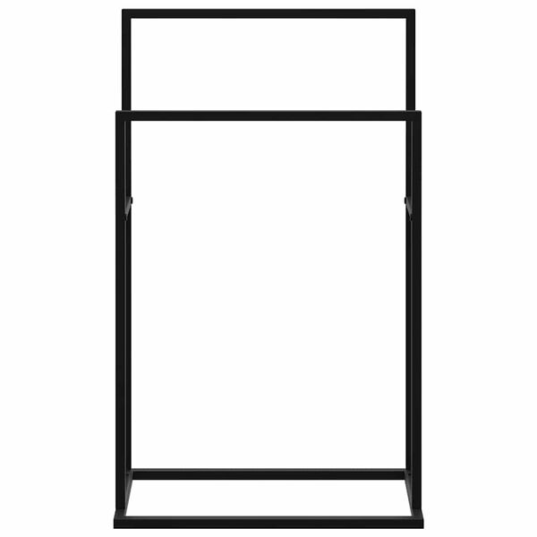 vidaXL eraldiseisev r&auml;tikurest, must, 48 x 24 x 78,5 cm, raud