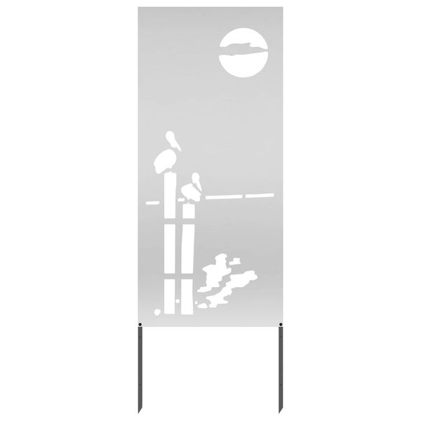 vidaXL Aia privaatsuse kate Hõbedane 50 x 140 cm Tsingitud teras