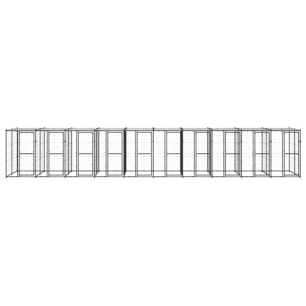 vidaXL koeraaedik katusega, teras, 24,2 m&sup2;