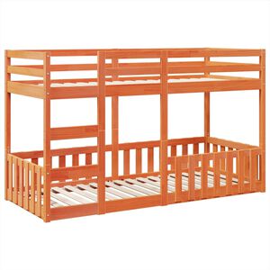 vidaXL narivoodi, vahapruun, 80 x 200 cm, m&auml;nnipuit