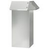 vidaXL &Uuml;kssarviku aed 13,5 x 13,5 x 25 cm Tsingitud teras H&otilde;bedane