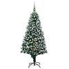 vidaXL tehisj&otilde;ulupuu koos LED-de ja pallikomplekti ja k&auml;bidega 240 cm