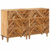 vidaXL Ladustamiskapid 2 pcs Pruun 60 x 33,5 x 75 cm Tugev mango puu