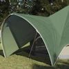 vidaXL Teepee telk katusega Roheline ja Hall 600 x 600 x 347 cm