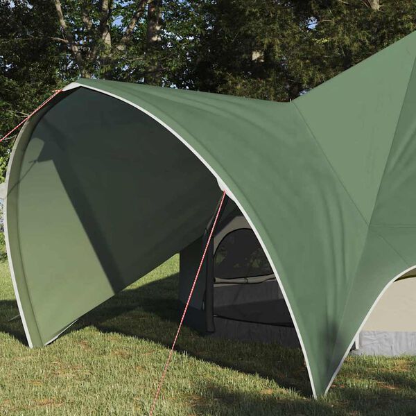vidaXL Teepee telk katusega Roheline ja Hall 600 x 600 x 347 cm