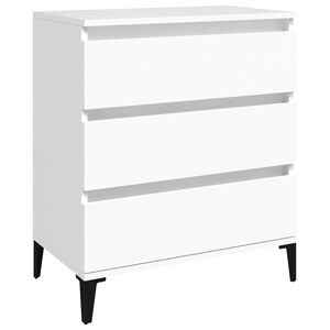 vidaXL puhvetkapp, valge, 60 x 35 x 70 cm, tehispuit