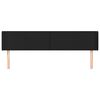 vidaXL voodipeats servadega, must, 183x16x78/88 cm, kunstnahk