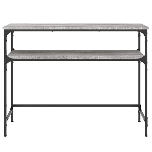 vidaXL konsoollaud, hall Sonoma tamm, 100x35,5x75 cm, tehispuit