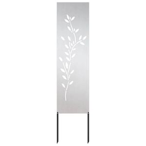 vidaXL Aia privaatsuse kate H&otilde;bedane 32 x 140 cm Roostevaba teras