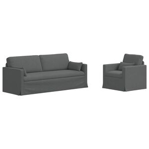vidaXL Diivanikomplekt 2 pcs Tumehall 198 x 78 x 80 cm kangas
