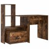 vidaXL Laud Suitsetatud tamm Tehispuit 131,5 x 50 x 106,5 cm