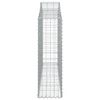 vidaXL kaarekujulised gabioonkorvid 14 tk, 200x30x100/120 cm, raud