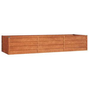 vidaXL taimekast, rooste, 240x80x45 cm, Corten-teras