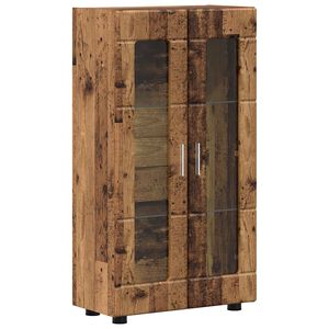 vidaXL K&otilde;ide riiuliga FLORIN Vana puit 55,5 x 29 x 100 cm Tehispuit