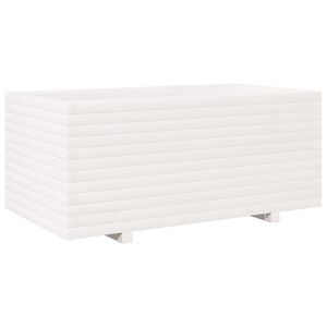 vidaXL aia taimekast, valge, 110x60x49,5 cm, m&auml;nnipuit