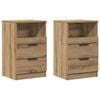 vidaXL &ouml;&ouml;kapid 2 tk Artisan Oak 40x36x65 cm Engineered Wood