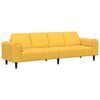 vidaXL Diivan Helekollane 250 x 77 x 76 cm Korter kangas