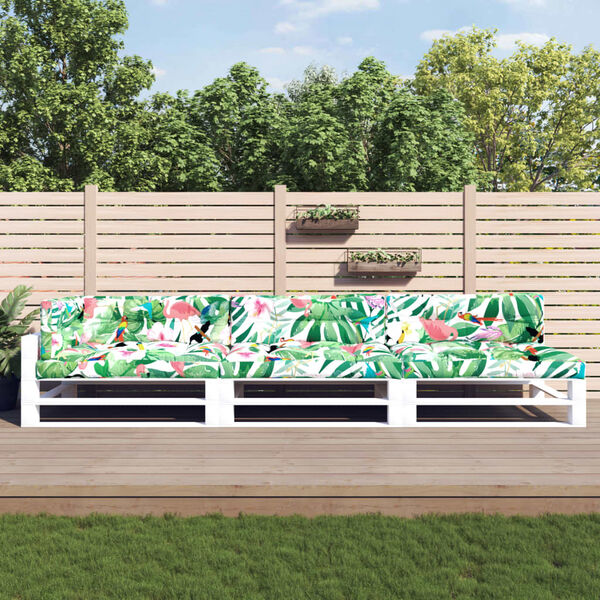 vidaXL euroaluse istmepadjad 7 tk, mitmev&auml;rviline, kangas