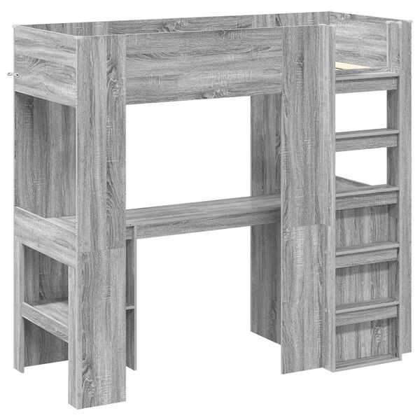 vidaXL Narivoodi raam lauaga Hall Sonoma 75 x 190 cm Tehispuit