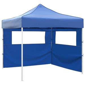 vidaXL kokkupandav telk 2 seinaga, 3 x 3 m, sinine