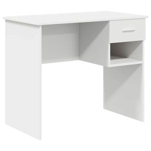 vidaXL Laud Valge 90 x 49 x 75 cm Tehispuit