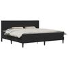 vidaXL Voodiraam madratsiga peaga Must 180 x 200 cm Samet