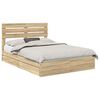 vidaXL Laos voodi peaga sahtliga Sonoma tamm 140 x 190 cm Tehispuit