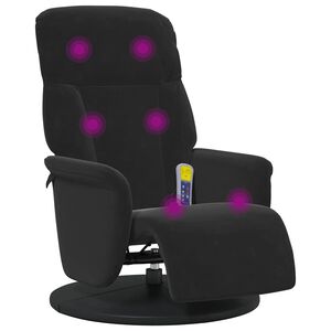 vidaXL massaažitool jalatoega, must, samet