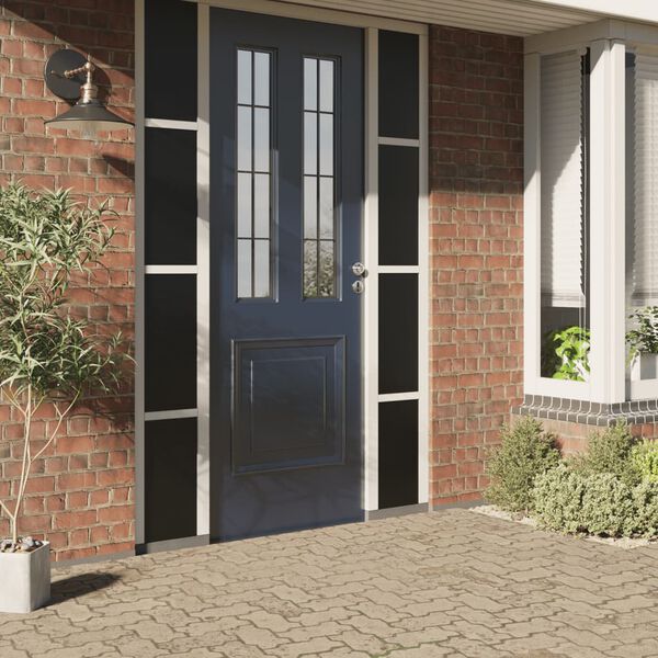 vidaXL staatiline aknakile, j&auml;&auml;tunud, must, 45x1000 cm, PVC