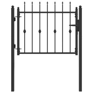 vidaXL Tara aed ASTEN 100 x 75 cm Metall Must Lukustatav
