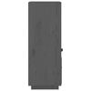 vidaXL kõrge kapp, hall, 34 x 40 x 108,5 cm, männipuit