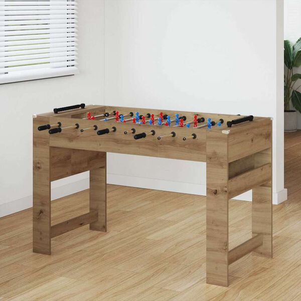 vidaXL Foosball laud K&auml;sit&ouml;&ouml; Tamm 125 x 60,5 x 80 cm Tehispuit