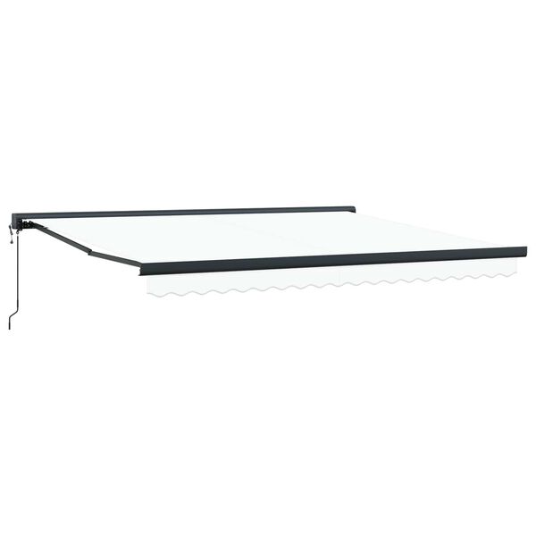 vidaXL Varikatus Valge 400 x 300 x 165 cm Pol&uuml;ester ja alumiinium