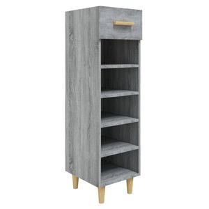 vidaXL jalatsikapp, hall Sonoma tamm, 30 x 35 x 105 cm, tehispuit