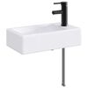 vidaXL Vannitoa pesu kauss Matt must 45,5 x 25,5 x 13 cm Metall