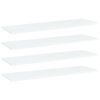 vidaXL riiuliplaadid 4 tk, valge, 100x30x1,5 cm, puitlaastplaat