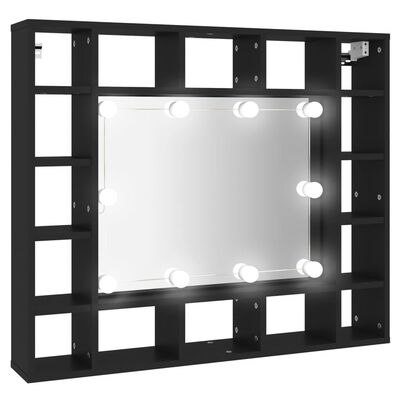 vidaXL LED-peeglikapp, must, 91 x 15 x 76,5 cm