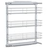 vidaXL 3 riiuliga v&auml;ljat&otilde;mmatav traatkorv h&otilde;bedane 47x15,5x55,5 cm